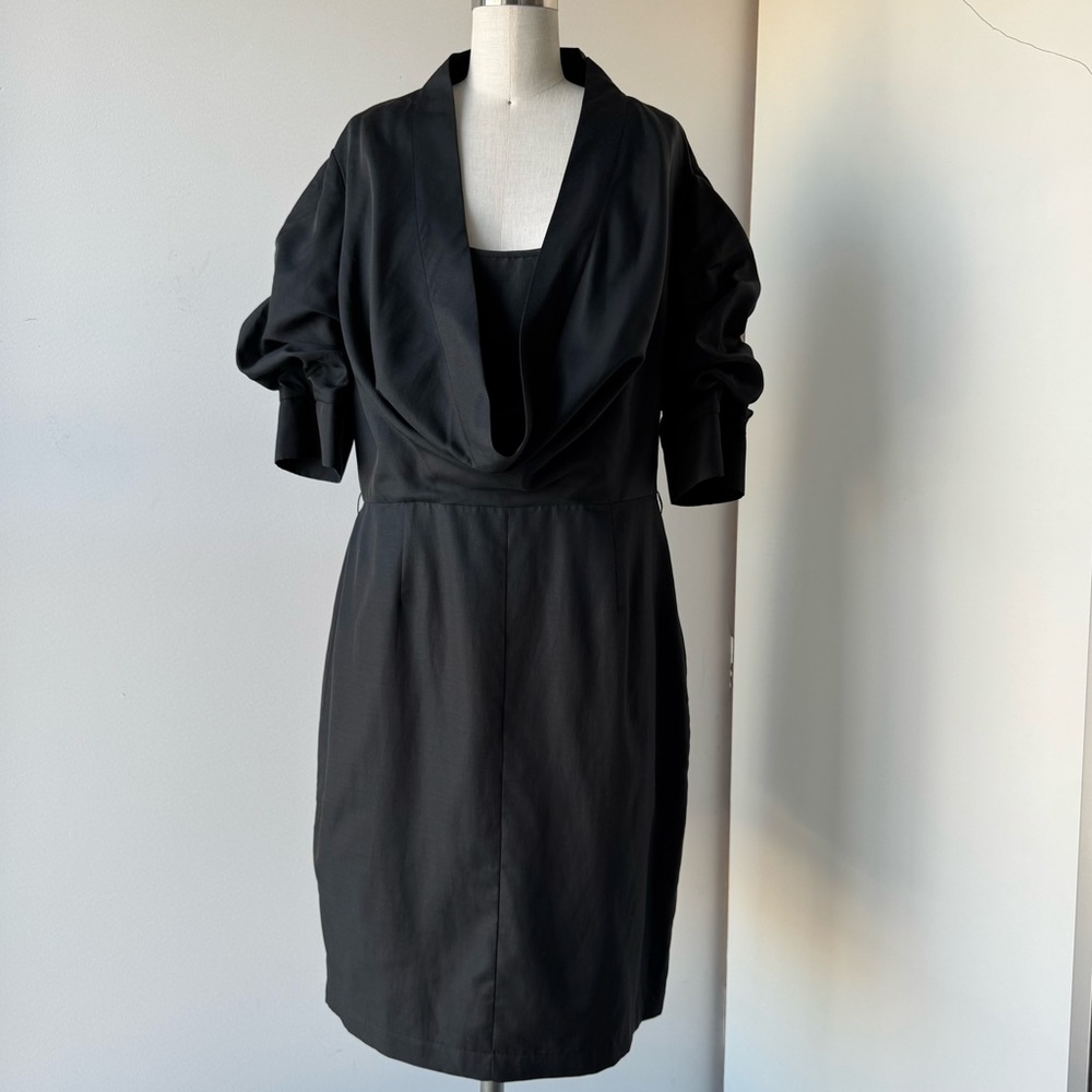 Vintage Ali Ro black Dress Rare convertible size 10 - Picture 8 of 12